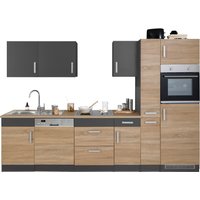 HELD MÖBEL Küchenzeile "Gera", ohne E-Geräte, Breite 300 cm küche: eiche, anthrazit,, korpus: grafit, arbeitsplatte: eichefarben - B/T: 300 cm x 60 cm - Rabatt: 23 % Einbauküchen und Küchenzeilen online kaufen HELD MÖBEL Küchenzeile "Gera", ohne E-Geräte, Breite 300 cm küche: eiche, anthrazit,, korpus: grafit, arbeitsplatte: eichefarben - B/T: 300 cm x 60 cm - Rabatt: 23 % Einbauküchen und Küchenzeilen online kaufen