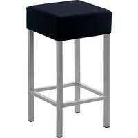 Mayer Sitzmöbel Barhocker "myCUBUS", (1 St.) schwarz - B/H/T: 34 cm x 65 cm x 34 cm, Kunstleder, Gestell perlsilber - Rabatt: 42 % Küchenmöbel online kaufen