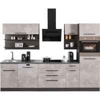 HELD MÖBEL Küchenzeile "Tulsa", mit E-Geräten, Breite 290 cm, schwarze Metallgriffe, MDF Fronten küche: betonfarben hell,, korpus: grafit, arbeitsplatte: anthrazit - B/T: 290 cm x 60 cm - Rabatt: 34 % Einbauküchen und Küchenzeilen online kaufen HELD MÖBEL Küchenzeile "Tulsa", mit E-Geräten, Breite 290 cm, schwarze Metallgriffe, MDF Fronten küche: betonfarben hell,, korpus: grafit, arbeitsplatte: anthrazit - B/T: 290 cm x 60 cm - Rabatt: 34 % Einbauküchen und Küchenzeilen online kaufen