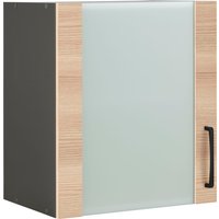 wiho Küchen Glashängeschrank "Esbo", Front mit Glaseinsatz front: zen esche, korpus: anthrazit - B/H/T: 50 cm x 56,5 cm x 35 cm - Rabatt: 45 % Küchenmöbel online kaufen wiho Küchen Glashängeschrank "Esbo", Front mit Glaseinsatz front: zen esche, korpus: anthrazit - B/H/T: 50 cm x 56,5 cm x 35 cm - Rabatt: 45 % Küchenmöbel online kaufen