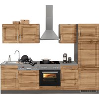 HELD MÖBEL Küchenzeile "Stockholm", Breite 280 cm, mit hochwertigen MDF Fronten im Landhaus-Stil küche: wotaneiche, grafit,, korpus: grafit, arbeitsplatte: anthrazit - B/T: 280 cm x 60 cm - Rabatt: 34 % Einbauküchen und Küchenzeilen online kaufen HELD MÖBEL Küchenzeile "Stockholm", Breite 280 cm, mit hochwertigen MDF Fronten im Landhaus-Stil küche: wotaneiche, grafit,, korpus: grafit, arbeitsplatte: anthrazit - B/T: 280 cm x 60 cm - Rabatt: 34 % Einbauküchen und Küchenzeilen online kaufen