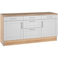 OPTIFIT Küche "Ahus", 180 cm breit, ohne E-Geräte, Soft Close Funktion, MDF Fronten küche: hellgrau matt, wildeiche nachbildung, front: hellgrau matt, korpus: wildeiche nachbildung, arbeitsplatte: eiche struktur - B/H/T: 180 cm x 90,8 cm x 60 cm, ohne E-Geräte - Rabatt: 23 % Einbauküchen und Küchenzeilen Produktbild OPTIFIT Küche "Ahus", 180 cm breit, ohne E-Geräte, Soft Close Funktion, MDF Fronten küche: hellgrau matt, wildeiche nachbildung, front: hellgrau matt, korpus: wildeiche nachbildung, arbeitsplatte: eiche struktur - B/H/T: 180 cm x 90,8 cm x 60 cm, ohne E-Geräte - Rabatt: 23 % Einbauküchen und Küchenzeilen Produktbild