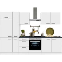 OPTIFIT Küchenzeile "Odense", Breite 300 cm, mit 28 mm starker Arbeitsplatte, mit Besteckeinsatz küche: weiß, weiß,, korpus: buchefarben, arbeitsplatte: anthrazit - B/T: 300 cm x 60 cm - Rabatt: 11 % Einbauküchen und Küchenzeilen online kaufen OPTIFIT Küchenzeile "Odense", Breite 300 cm, mit 28 mm starker Arbeitsplatte, mit Besteckeinsatz küche: weiß, weiß,, korpus: buchefarben, arbeitsplatte: anthrazit - B/T: 300 cm x 60 cm - Rabatt: 11 % Einbauküchen und Küchenzeilen online kaufen
