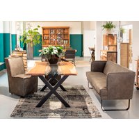 Gutmann Factory Küchensofa "Brown" olive, rot, braun, tannengrün, mittelbraun, jeansblau - B/H/T: 190 cm x 80 cm x 70 cm, Microfaser - Rabatt: 44 % Küchenmöbel online kaufen