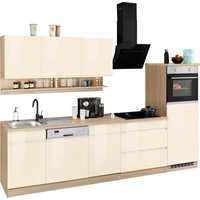 Kochstation Küche "KS-Virginia", Breite 300 cm, ohne E-Geräte küche: creme hochglanz, eiche sonoma, front: creme hochglanz, korpus: eiche sonoma, arbeitsplatte: eiche sonoma - B/H/T: 300 cm x 200 cm x 60 cm - Rabatt: 23 % Einbauküchen und Küchenzeilen online kaufen Kochstation Küche "KS-Virginia", Breite 300 cm, ohne E-Geräte küche: creme hochglanz, eiche sonoma, front: creme hochglanz, korpus: eiche sonoma, arbeitsplatte: eiche sonoma - B/H/T: 300 cm x 200 cm x 60 cm - Rabatt: 23 % Einbauküchen und Küchenzeilen online kaufen
