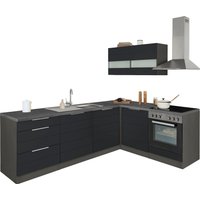 Kochstation Küche "KS-Luhe", Stellbreite 240x180 cm, wahlweise mit oder ohne E-Geräten, MDF-Fronten küche: grau matt, grafit, front: weiß matt, korpus: grafit, arbeitsplatte: oxid stone - B/T: 240 cm x 60 cm, ohne E-Geräte - Rabatt: 23 % Einbauküchen und Küchenzeilen online kaufen Kochstation Küche "KS-Luhe", Stellbreite 240x180 cm, wahlweise mit oder ohne E-Geräten, MDF-Fronten küche: grau matt, grafit, front: weiß matt, korpus: grafit, arbeitsplatte: oxid stone - B/T: 240 cm x 60 cm, ohne E-Geräte - Rabatt: 23 % Einbauküchen und Küchenzeilen online kaufen