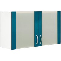 wiho Küchen Hängeschrank "Flexi", Breite 100 cm front: ozeanblau, korpus: weiß - B/H/T: 100 cm x 56 cm x 35 cm - Rabatt: 49 % Küchenmöbel online kaufen wiho Küchen Hängeschrank "Flexi", Breite 100 cm front: ozeanblau, korpus: weiß - B/H/T: 100 cm x 56 cm x 35 cm - Rabatt: 49 % Küchenmöbel online kaufen