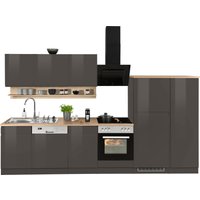 Kochstation Küche "KS-Virginia", Breite 330 cm, wahlweise mit E-Geräten küche: grau hochglanz, grafit, eiche sonoma, front: grau hochglanz, korpus: graphit, arbeitsplatte: eiche sonoma - B/H/T: 330 cm x 200 cm x 60 cm, ohne E-Geräte - Rabatt: 24 % Einbauküchen und Küchenzeilen online kaufen Kochstation Küche "KS-Virginia", Breite 330 cm, wahlweise mit E-Geräten küche: grau hochglanz, grafit, eiche sonoma, front: grau hochglanz, korpus: graphit, arbeitsplatte: eiche sonoma - B/H/T: 330 cm x 200 cm x 60 cm, ohne E-Geräte - Rabatt: 24 % Einbauküchen und Küchenzeilen online kaufen