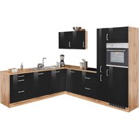 HELD MÖBEL Winkelküche "Tinnum", ohne E-Geräte, Stellbreite 240/270 cm küche: schwarz hochglanz,, korpus: wotaneichefarben, arbeitsplatte: wotaneichefarben - B/T: 240 cm x 270 cm - Rabatt: 23 % Einbauküchen und Küchenzeilen online kaufen HELD MÖBEL Winkelküche "Tinnum", ohne E-Geräte, Stellbreite 240/270 cm küche: schwarz hochglanz,, korpus: wotaneichefarben, arbeitsplatte: wotaneichefarben - B/T: 240 cm x 270 cm - Rabatt: 23 % Einbauküchen und Küchenzeilen online kaufen
