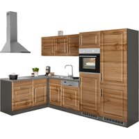 HELD MÖBEL Winkelküche "Stockholm", Stellbreite 290/170 cm, mit hochwertigen MDF Fronten im Landhaus-Stil küche: wotaneiche, grafit,, korpus: grafit, arbeitsplatte: anthrazit - B/T: 290 cm x 170 cm - Rabatt: 24 % Einbauküchen und Küchenzeilen online kaufen HELD MÖBEL Winkelküche "Stockholm", Stellbreite 290/170 cm, mit hochwertigen MDF Fronten im Landhaus-Stil küche: wotaneiche, grafit,, korpus: grafit, arbeitsplatte: anthrazit - B/T: 290 cm x 170 cm - Rabatt: 24 % Einbauküchen und Küchenzeilen online kaufen