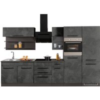 HELD MÖBEL Küchenzeile "Tulsa", mit E-Geräten, Breite 330 cm, schwarze Metallgriffe, MDF Fronten küche: betonfarben dunkel,, korpus: grafit, arbeitsplatte: anthrazit - B/T: 330 cm x 60 cm - Rabatt: 32 % Einbauküchen und Küchenzeilen online kaufen HELD MÖBEL Küchenzeile "Tulsa", mit E-Geräten, Breite 330 cm, schwarze Metallgriffe, MDF Fronten küche: betonfarben dunkel,, korpus: grafit, arbeitsplatte: anthrazit - B/T: 330 cm x 60 cm - Rabatt: 32 % Einbauküchen und Küchenzeilen online kaufen
