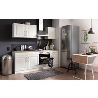HELD MÖBEL Küchenzeile "Stockholm", Breite 210 cm, mit hochwertigen MDF Fronten im Landhaus-Stil küche: weiß, weiß,, korpus: weiß, arbeitsplatte: eichefarben - B/T: 210 cm x 60 cm - Rabatt: 31 % Einbauküchen und Küchenzeilen online kaufen HELD MÖBEL Küchenzeile "Stockholm", Breite 210 cm, mit hochwertigen MDF Fronten im Landhaus-Stil küche: weiß, weiß,, korpus: weiß, arbeitsplatte: eichefarben - B/T: 210 cm x 60 cm - Rabatt: 31 % Einbauküchen und Küchenzeilen online kaufen