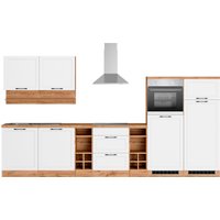 Kochstation Küche "KS-Lana", 360 cm breit, wahlweise mit oder ohne E-Geräte küche: weiß matt, wotaneiche, wotaneiche, front: weiß matt, korpus: wotaneiche, arbeitsplatte: wotaneiche - B/H/T: 360 cm x 200 cm x 60 cm, mit Cerankochfeld - Rabatt: 31 % Einbauküchen und Küchenzeilen online kaufen Kochstation Küche "KS-Lana", 360 cm breit, wahlweise mit oder ohne E-Geräte küche: weiß matt, wotaneiche, wotaneiche, front: weiß matt, korpus: wotaneiche, arbeitsplatte: wotaneiche - B/H/T: 360 cm x 200 cm x 60 cm, mit Cerankochfeld - Rabatt: 31 % Einbauküchen und Küchenzeilen online kaufen