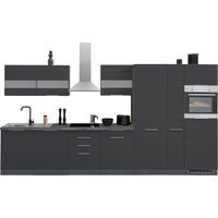 HELD MÖBEL Küche "Luhe", 390 cm breit, wahlweise mit oder ohne E-Geräten, gefräste MDF-Fronten küche: grau matt, grafit, front: weiß matt, korpus: grafit, arbeitsplatte: oxid stone - B/T: 390 cm x 60 cm, inkl. E-Geräte (Glaskeramikkochfeld) - Rabatt: 32 % Einbauküchen und Küchenzeilen online kaufen HELD MÖBEL Küche "Luhe", 390 cm breit, wahlweise mit oder ohne E-Geräten, gefräste MDF-Fronten küche: grau matt, grafit, front: weiß matt, korpus: grafit, arbeitsplatte: oxid stone - B/T: 390 cm x 60 cm, inkl. E-Geräte (Glaskeramikkochfeld) - Rabatt: 32 % Einbauküchen und Küchenzeilen online kaufen