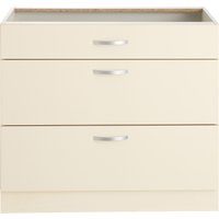 wiho Küchen Unterschrank "Flexi", Breite 90 cm front und korpus: magnolia - B/H/T: 90 cm x 82 cm x 57 cm - Rabatt: 23 % Küchenmöbel online kaufen wiho Küchen Unterschrank "Flexi", Breite 90 cm front und korpus: magnolia - B/H/T: 90 cm x 82 cm x 57 cm - Rabatt: 23 % Küchenmöbel online kaufen