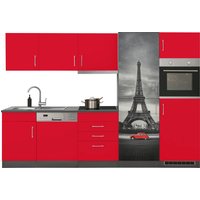 HELD MÖBEL Küchenzeile "Paris", mit E-Geräten, Breite 290 cm, wahlweise mit Induktionskochfeld küche: rot, grafit,, korpus: grafit, arbeitsplatte: anthrazit - B/T: 290 cm x 60 cm, Glaskeramik-Cerankochfeld (SCHOTT) - Rabatt: 33 % Einbauküchen und Küchenzeilen online kaufen HELD MÖBEL Küchenzeile "Paris", mit E-Geräten, Breite 290 cm, wahlweise mit Induktionskochfeld küche: rot, grafit,, korpus: grafit, arbeitsplatte: anthrazit - B/T: 290 cm x 60 cm, Glaskeramik-Cerankochfeld (SCHOTT) - Rabatt: 33 % Einbauküchen und Küchenzeilen online kaufen