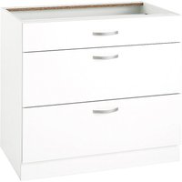 wiho Küchen Unterschrank "Flexi", Breite 90 cm front und korpus: weiß - B/H/T: 90 cm x 82 cm x 57 cm - Rabatt: 25 % Küchenmöbel online kaufen wiho Küchen Unterschrank "Flexi", Breite 90 cm front und korpus: weiß - B/H/T: 90 cm x 82 cm x 57 cm - Rabatt: 25 % Küchenmöbel online kaufen