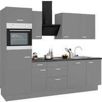 OPTIFIT Küchenzeile "Parma", mit E-Geräten, Breite 270 cm küche: basaltgrau, basaltgrau, granitschwarz,, korpus: basaltgrau, arbeitsplatte: granitschwarz - B/T: 270 cm x 60 cm - Rabatt: 27 % Einbauküchen und Küchenzeilen online kaufen OPTIFIT Küchenzeile "Parma", mit E-Geräten, Breite 270 cm küche: basaltgrau, basaltgrau, granitschwarz,, korpus: basaltgrau, arbeitsplatte: granitschwarz - B/T: 270 cm x 60 cm - Rabatt: 27 % Einbauküchen und Küchenzeilen online kaufen