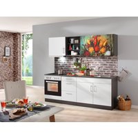 HELD MÖBEL Küchenzeile "Paris", mit E-Geräten, Breite 210 cm küche: weiß, grafit,, korpus: grafit, arbeitsplatte: anthrazit - B/T: 210 cm x 60 cm - Rabatt: 29 % Einbauküchen und Küchenzeilen online kaufen HELD MÖBEL Küchenzeile "Paris", mit E-Geräten, Breite 210 cm küche: weiß, grafit,, korpus: grafit, arbeitsplatte: anthrazit - B/T: 210 cm x 60 cm - Rabatt: 29 % Einbauküchen und Küchenzeilen online kaufen