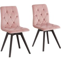andas Esszimmerstuhl "Rania", (Set), 2 St., Samtoptik, mit Massivholzbeinen rose, wenge - B/H/T: 45 cm x 91 cm x 55 cm, 2 St., Samtoptik, Massivholz - Rabatt: 29 % Küchenmöbel online kaufen andas Esszimmerstuhl "Rania", (Set), 2 St., Samtoptik, mit Massivholzbeinen rose, wenge - B/H/T: 45 cm x 91 cm x 55 cm, 2 St., Samtoptik, Massivholz - Rabatt: 29 % Küchenmöbel online kaufen