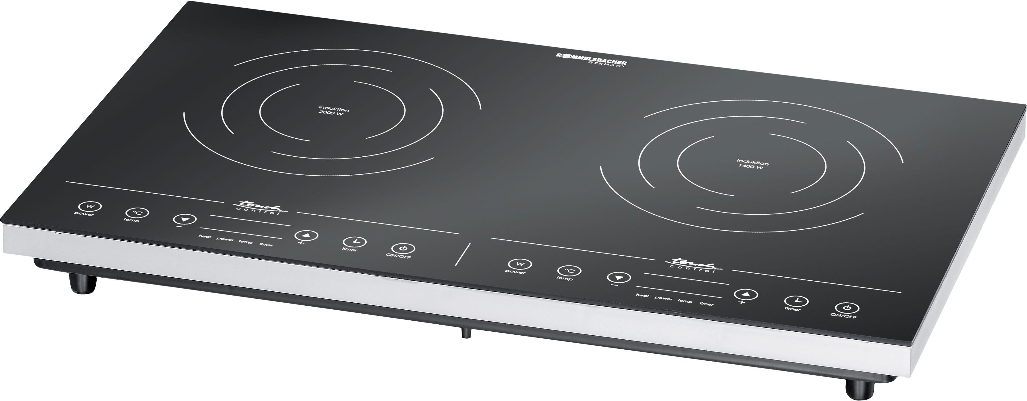 Rommelsbacher Doppel-Induktionskochplatte "CT 3410/IN" 3400 Watt schwarz - Rabatt: 27 % Küchengeräte & Zubehör online kaufen Rommelsbacher Doppel-Induktionskochplatte "CT 3410/IN" 3400 Watt schwarz - Rabatt: 27 % Küchengeräte & Zubehör online kaufen