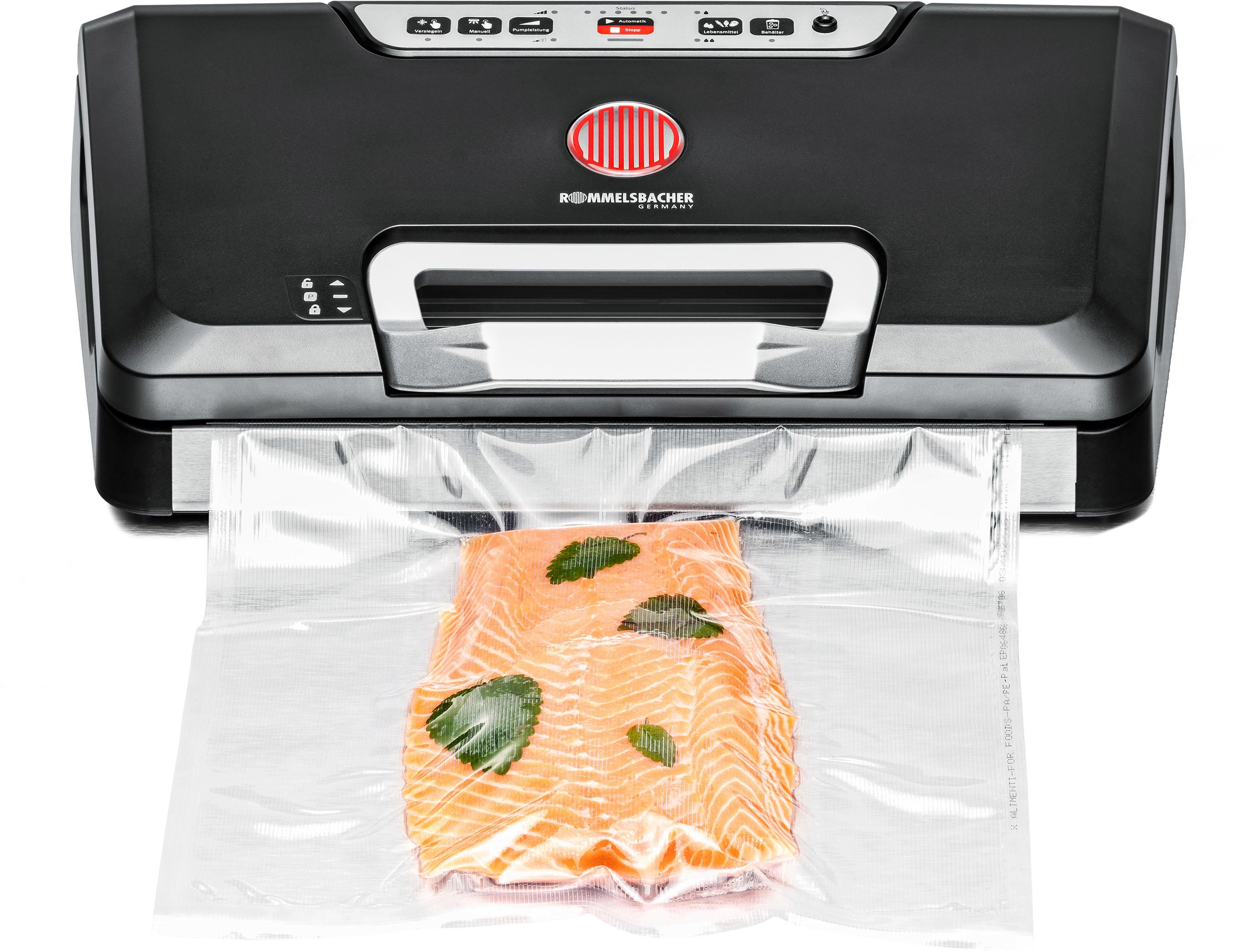 Rommelsbacher Vakuumierer "VAC 485" Rollenbreite 30 cm 140 W Einhand-Bedienung schwarz, silberfarben - Rabatt: 39 % Küchenmöbel online kaufen Rommelsbacher Vakuumierer "VAC 485" Rollenbreite 30 cm 140 W Einhand-Bedienung schwarz, silberfarben - Rabatt: 39 % Küchenmöbel online kaufen