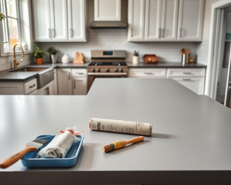 Arbeitsplatte streichen Anleitung