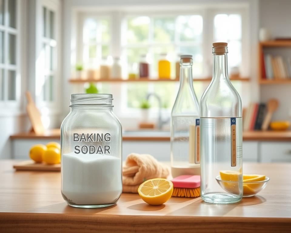 Essig und Natron Reinigungsmethoden