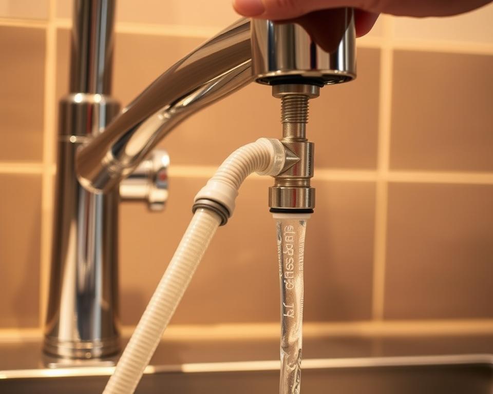 Flexschläuche anschließen Wasserhahn