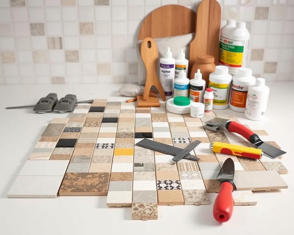 Küchenrückwand Materialien und Werkzeuge Küchenrückwand Materialien und Werkzeuge