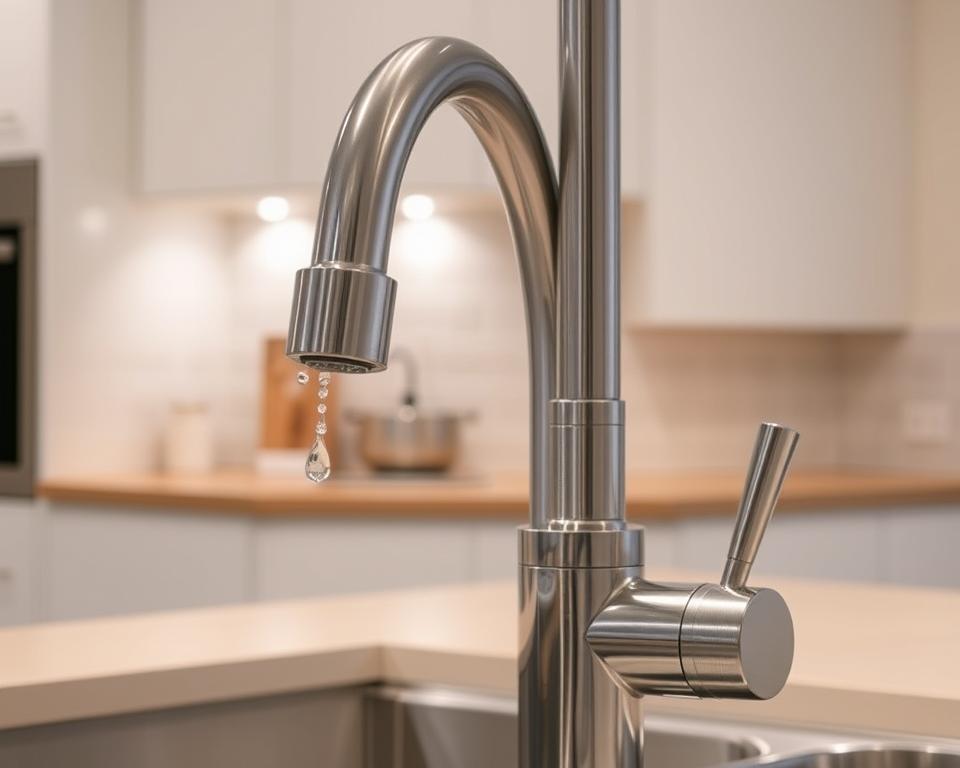 Wasserhahn einstellen in der Küche