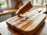 schneidebrett reinigen holz