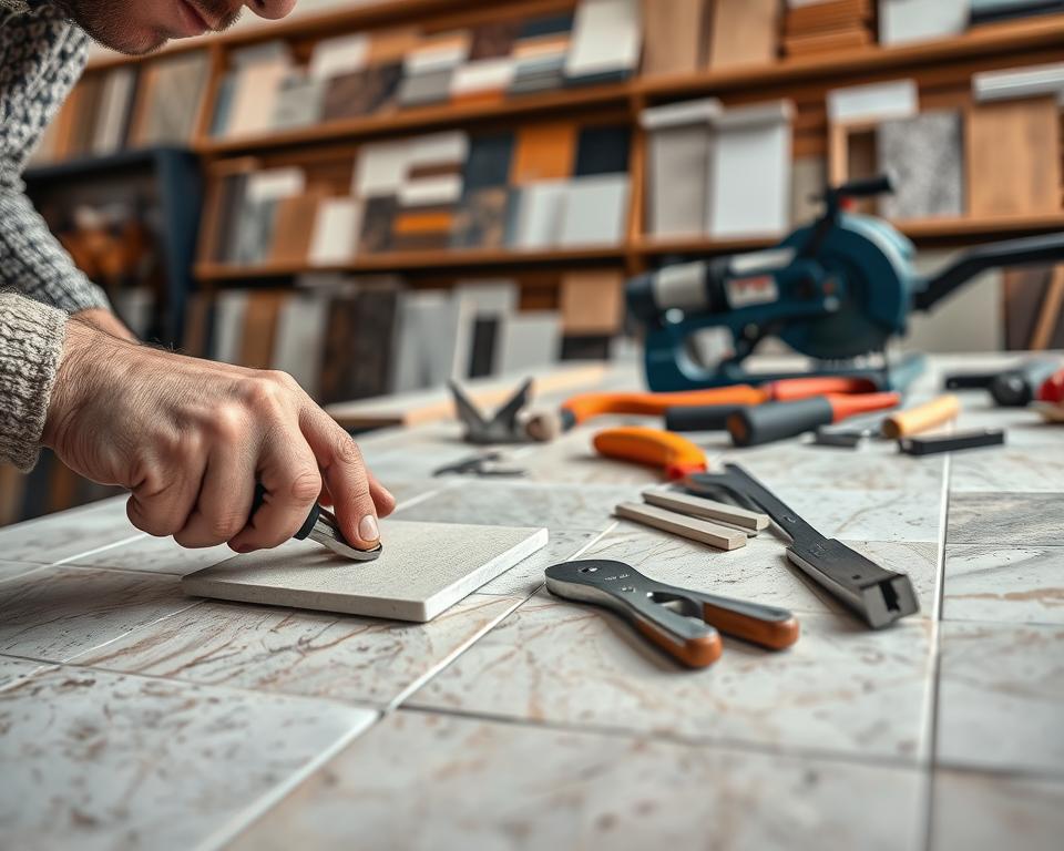 Fliesenschnitt Techniken