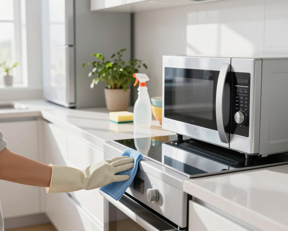 Hochglanz-Küchengeräte reinigen