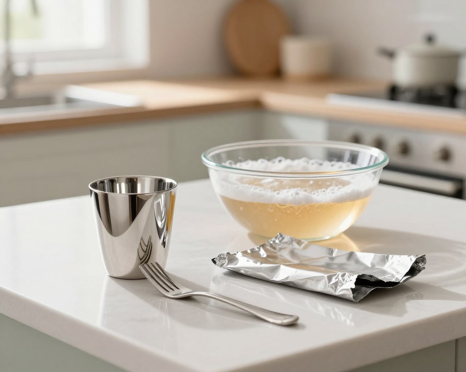 Silberreinigung mit Alufolie